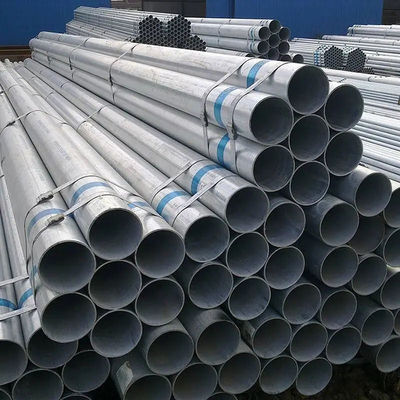 4 इंच जस्ती स्टील धातु पाइप जस्ता कोटिंग 40g/M2-600g/M2