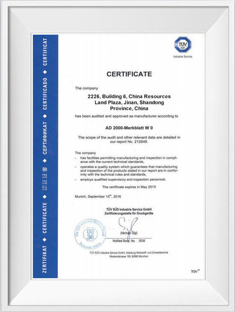 चीन Shandong Hongxin International Trade Co., LTD. प्रमाणपत्र